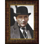 Ata Resim Melon Şapkalı Atatürk Resmi Siyah Beyaz Renkli Atatürk Portresi Çerçeveli Atacrap16d