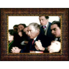 Ata Resim Üniversitede Ders Dinleyen Eğitimci Atatürk Resmi Renkli Atatürk Portresi Çerçeveli Atacrap74y