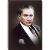 Atatürk Tablosu Kanvas - Suskun Portre ATATRAP15D Atatürk Tablosu Kanvas - Suskun Portre ATATRAP15D