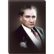 Atatürk Tablosu Kanvas - Suskun Portre ATATRAP15D Atatürk Tablosu Kanvas - Suskun Portre ATATRAP15D