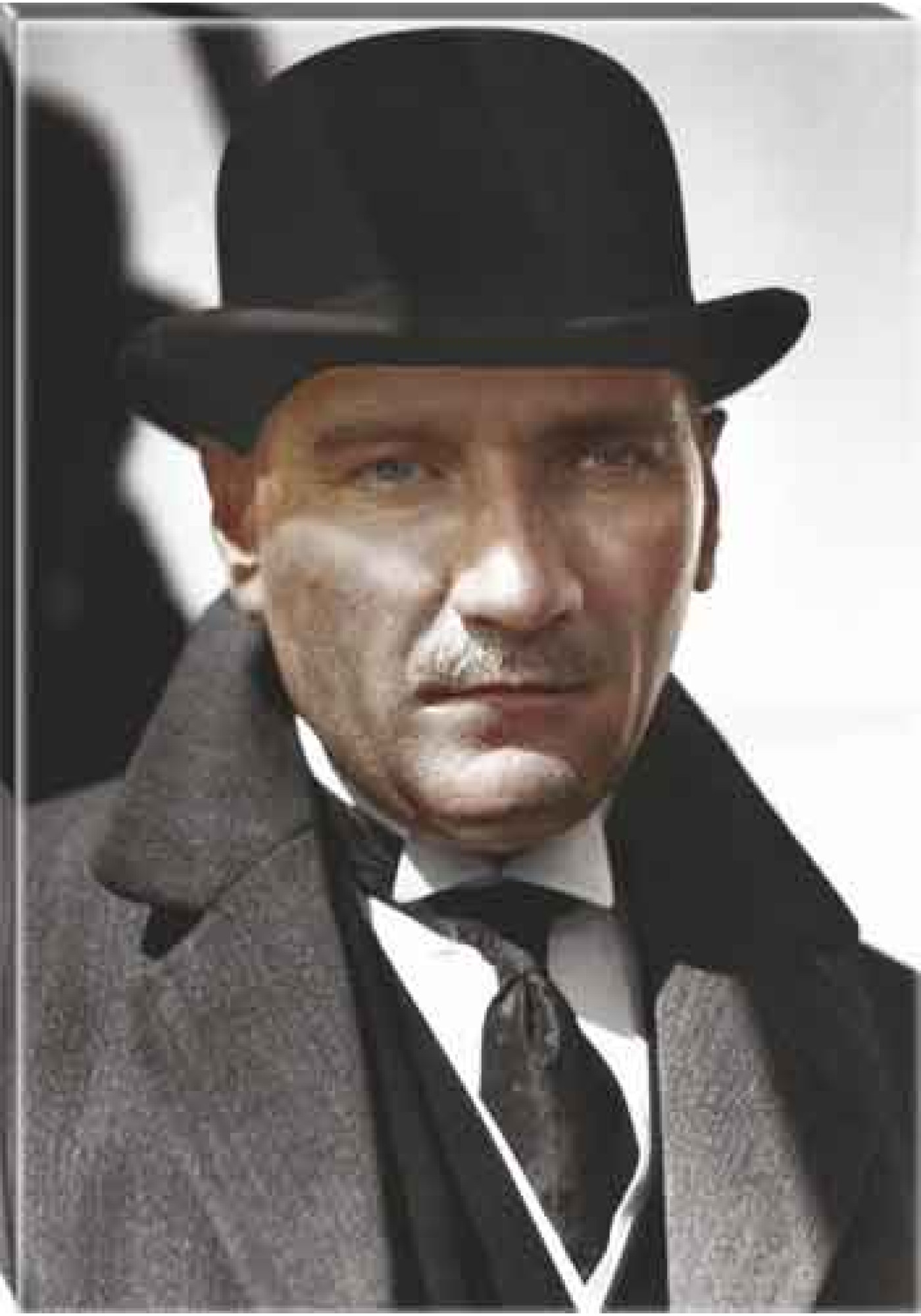 Atatürk Tablosu Kanvas - Melon Şapkalı ATATRAP16D