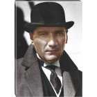 Ata Tablo Melon Şapkalı Atatürk Tablosu Kanvas Siyah-Beyaz-Renkli Atatürk Portresi Atatrap16d