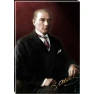 Atatürk Tablosu Kanvas - Bordo Fonda Jön Portresi ATATRAP29D