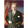 Atatürk Tablosu Kanvas - Bayraklı Tasarım ATATRAP37D Atatürk Tablosu Kanvas - Bayraklı Tasarım ATATRAP37D
