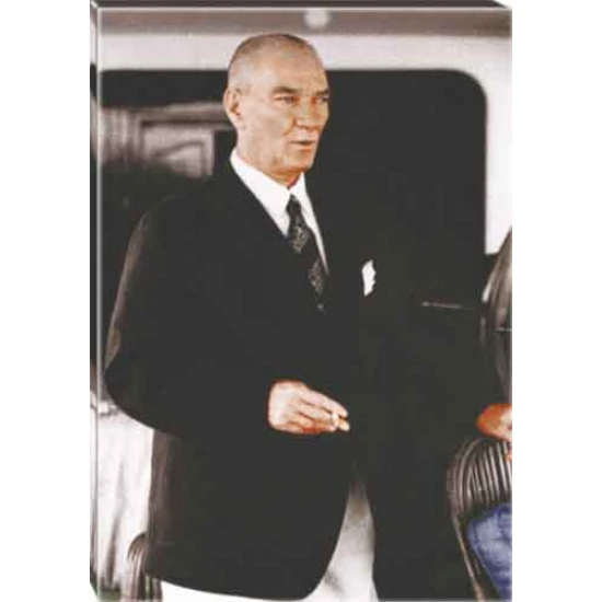 Atatürk Tablosu Kanvas - Ayakta Yatta Ayakta ATATRAP46D