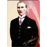 Atatürk Tablosu Kanvas - Bayraklı Tasarım ATATRAP56D