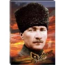 Atatürk Tablosu Kalpaklı Kanvas - Üniformalı Asker Portresi ATATRAP61D
