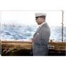 Atatürk Tablosu Kanvas - Denizde Yatta Kaptan Yandan Profil Yatay ATATRAP68Y