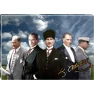 Atatürk Tablosu Kanvas - 5 Figürlü Ayakta Yatay ATATRAP71Y Atatürk Tablosu Kanvas - 5 Figürlü Ayakta Yatay ATATRAP71Y
