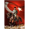 Atatürk Tablosu Kanvas - At Üstünde Bayraklı Tasarım ATATRAP86D Atatürk Tablosu Kanvas - At Üstünde Bayraklı Tasarım ATATRAP86D