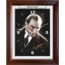 Atatürk Duvar Saati Dikdörtgen 37x46 cm - Kızgın Bakan ATADSDAP01D