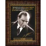 Atatürk Tablosu Çerçeveli - Eğitim İle İlgili Sözü Yazılı ATSCR01DEA
