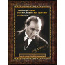 Atasöz Resim Atatürk'ün Öğretmen İle İlgili Sözü Yazılı Atatürk Resmi Çerçeveli Fiscree01d