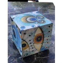 Eskitme Ahşap Nazar Küpü MUGNK01AH Eskitme Ahşap Nazar Küpü MUGNK01AH