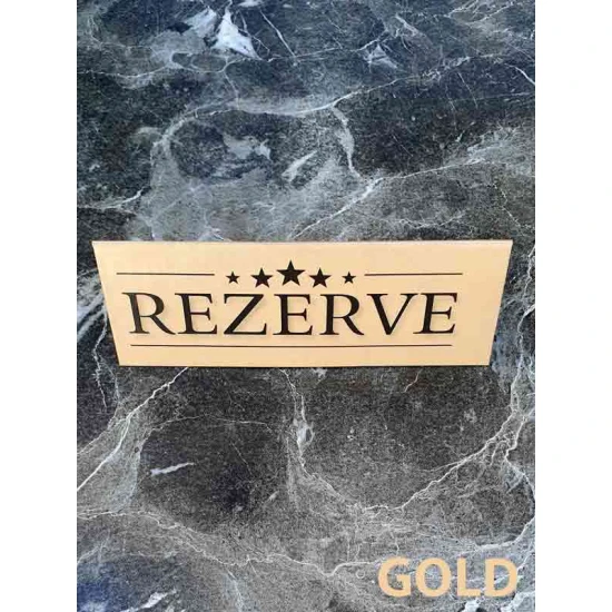Masa Üstü Rezerve Yazısı Table Tent 10lu Paket 13x4,5cm MUGRZ01RN Masa Üstü Rezerve Yazısı Table Tent 10lu Paket 13x4,5cm MUGRZ01RN