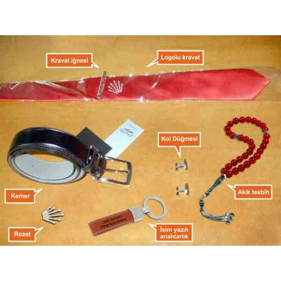 CHP Rozet ve Kravat Seti CHPSET01KR