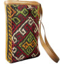 Kadın Plaj Çantası - Askılı ve Kök Boya El Dokuması Kilim Desenli ELSCN01BN