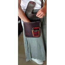 Kadın Omuz Çantası - Askılı ve Kök Boya El Dokuması Kilim Desenli ELSCN03BN