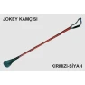 At kamçısı - Binicilik Jokey Kamçısı - 100% El Yapımı Gerçek Deri 70 cm ELSKM02JK