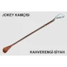 At kamçısı - Binicilik Jokey Kamçısı - 100% El Yapımı Gerçek Deri 70 cm ELSKM02JK