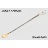 At kamçısı - Binicilik Jokey Kamçısı - 100% El Yapımı Gerçek Deri 70 cm ELSKM02JK