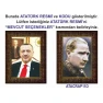 Atatürk Tablosu Çerçeveli - Erdoğan ve Atatürk Makam Odası İkili Set AKPCR21R2D