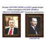 Atatürk Tablosu Çerçeveli - Erdoğan ve Atatürk Makam Odası İkili Set AKPCR21R2D