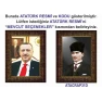 Atatürk Tablosu Çerçeveli - Erdoğan ve Atatürk Makam Odası İkili Set AKPCR21R2D