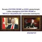 Atatürk Tablosu Çerçeveli - Erdoğan ve Atatürk Makam Odası İkili Set AKPCR21R2Y