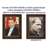 Atatürk Tablosu Çerçeveli - Erdoğan ve Atatürk Makam Odası İkili Set AKPCR22R2D