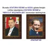 Atatürk Tablosu Çerçeveli - Erdoğan ve Atatürk Makam Odası İkili Set AKPCR22R2D