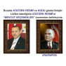 Atatürk Tablosu Çerçeveli - Erdoğan ve Atatürk Makam Odası İkili Set AKPCR22R2D