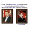 Atatürk Tablosu Çerçeveli - Erdoğan ve Atatürk Makam Odası İkili Set AKPCR22R2D