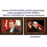 Atatürk Tablosu Çerçeveli - Erdoğan ve Atatürk Makam Odası İkili Set AKPCR22R2Y