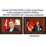 Atatürk Tablosu Çerçeveli - Erdoğan ve Atatürk Makam Odası İkili Set AKPCR22R2Y