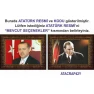 Atatürk Tablosu Çerçeveli - Erdoğan ve Atatürk Makam Odası İkili Set AKPCR22R2Y