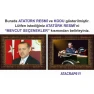 Atatürk Tablosu Çerçeveli - Erdoğan ve Atatürk Makam Odası İkili Set AKPCR22R2Y