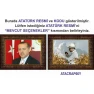 Atatürk Tablosu Çerçeveli - Erdoğan ve Atatürk Makam Odası İkili Set AKPCR22R2Y