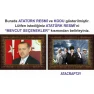 Atatürk Tablosu Çerçeveli - Erdoğan ve Atatürk Makam Odası İkili Set AKPCR22R2Y