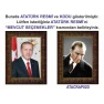 Atatürk Tablosu Çerçeveli - Erdoğan ve Atatürk Makam Odası İkili Set AKPCR23R2D