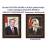 Atatürk Tablosu Çerçeveli - Erdoğan ve Atatürk Makam Odası İkili Set AKPCR23R2D