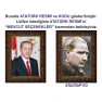 Atatürk Tablosu Çerçeveli - Erdoğan ve Atatürk Makam Odası İkili Set AKPCR23R2D