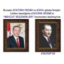 Atatürk Tablosu Çerçeveli - Erdoğan ve Atatürk Makam Odası İkili Set AKPCR23R2D