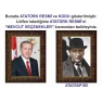 Atatürk Tablosu Çerçeveli - Erdoğan ve Atatürk Makam Odası İkili Set AKPCR23R2D