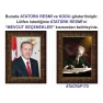 Atatürk Tablosu Çerçeveli - Erdoğan ve Atatürk Makam Odası İkili Set AKPCR23R2D