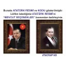 Atatürk Tablosu Çerçeveli - Erdoğan ve Atatürk Makam Odası İkili Set AKPCR24R2D