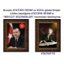 Atatürk Tablosu Çerçeveli - Erdoğan ve Atatürk Makam Odası İkili Set AKPCR24R2D