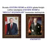 Atatürk Tablosu Çerçeveli - Erdoğan ve Atatürk Makam Odası İkili Set AKPCR25R2D