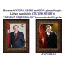 Atatürk Tablosu Çerçeveli - Erdoğan ve Atatürk Makam Odası İkili Set AKPCR25R2D
