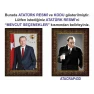 Atatürk Tablosu Çerçeveli - Erdoğan ve Atatürk Makam Odası İkili Set AKPCR25R2D